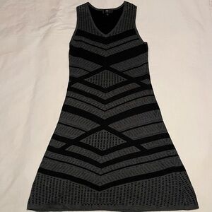 Mossimo Womens Dress Black Gray Large Knee High